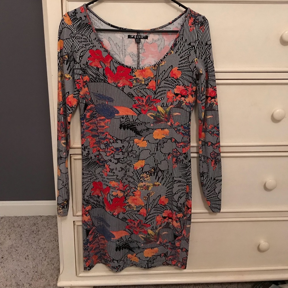 Brand new Volcom patterned tight dress